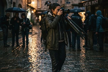 Night shoot — wet streets