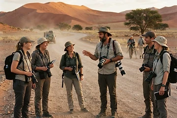 Namibia — golden hour briefing