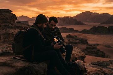 Desert — reviewing the frame