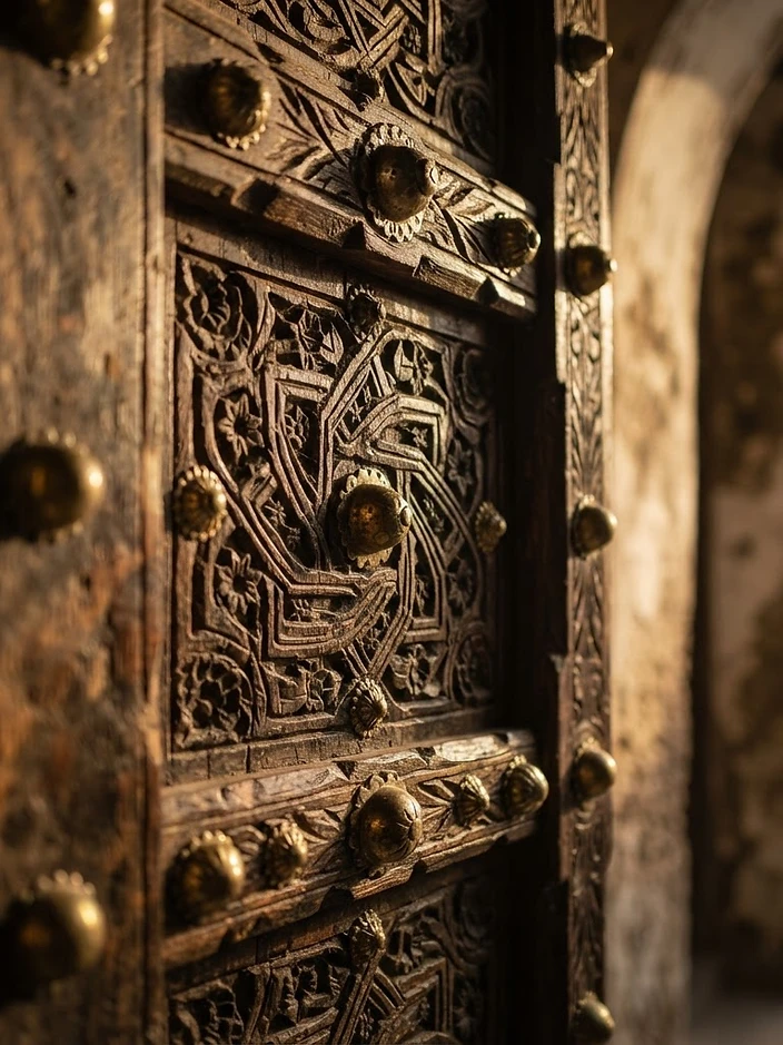 Carved Zanzibar door