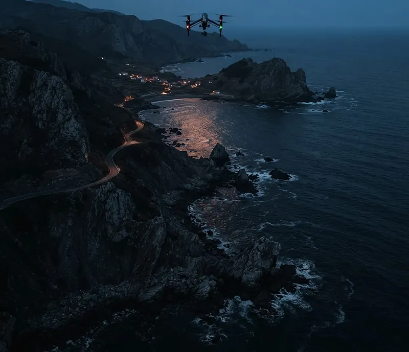 Aerial view of verified drones for sale on Avionic Ledger