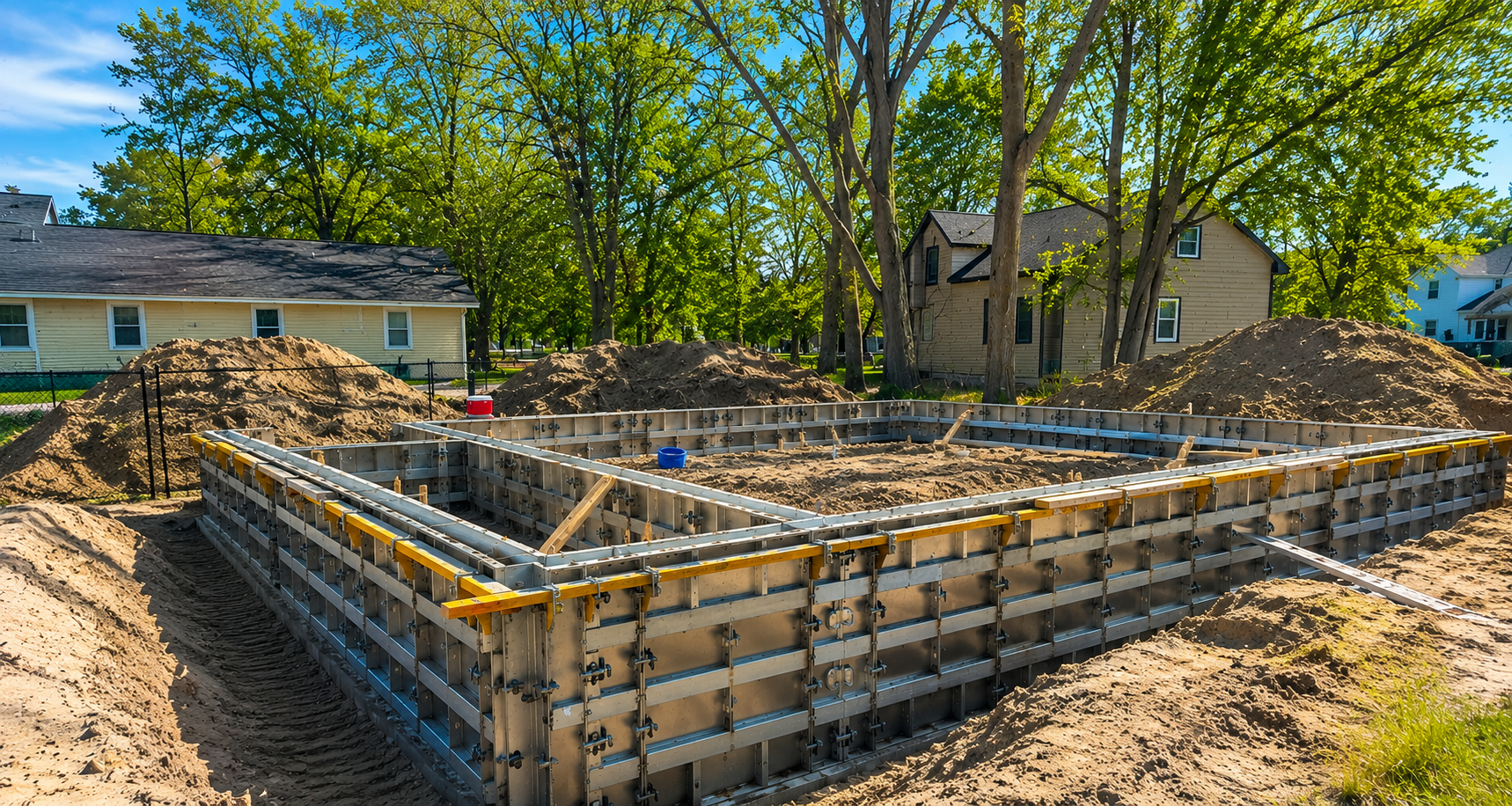 Lakeshore construction site