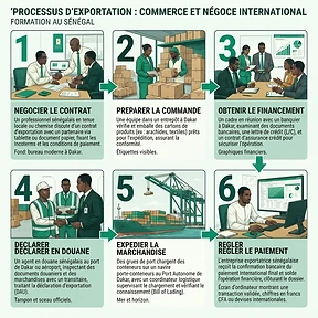 Étapes du processus : Commerce et Négoce International