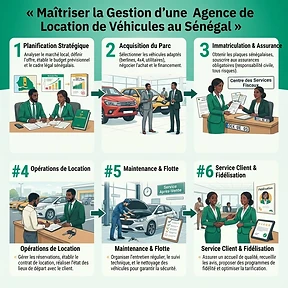 Étapes du processus : Maîtriser la Gestion d'une Agence de Location de Véhicules au Sénégal