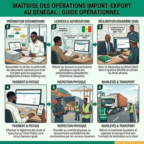Étapes du processus : Maîtrise des Opérations Import-Export au Sénégal : Guide Opérationnel