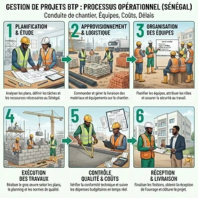 Étapes du processus : Gestion de Projets BTP