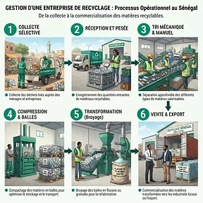 Étapes du processus : Gestion d'une Entreprise de Recyclage