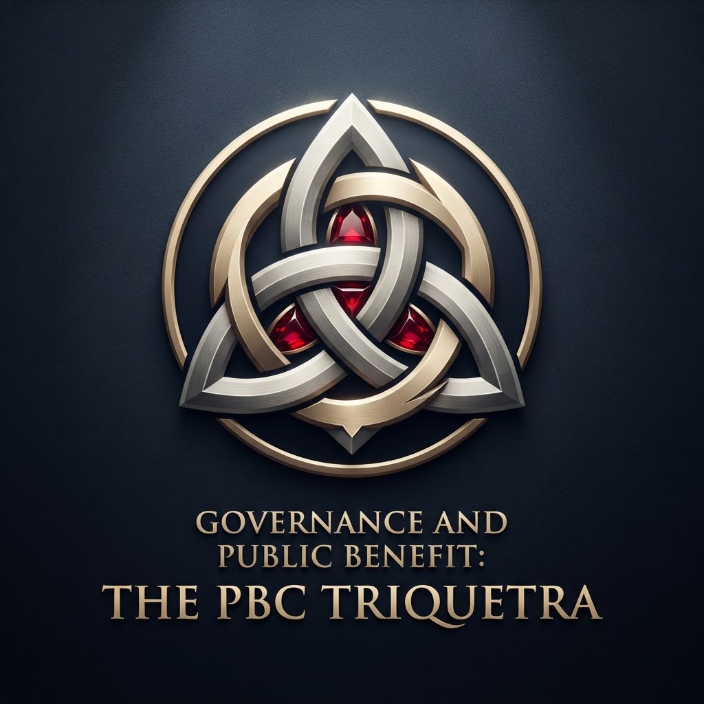 The PBC Triquetra — Valor Heights emblem