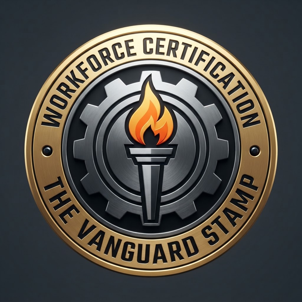 The Vanguard Stamp — Valor Heights emblem
