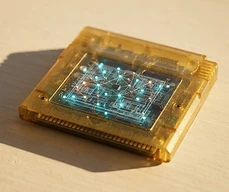 Retro game cartridge for MARIANA LOY SYSTEMS & COMPLEXITY DESIGN