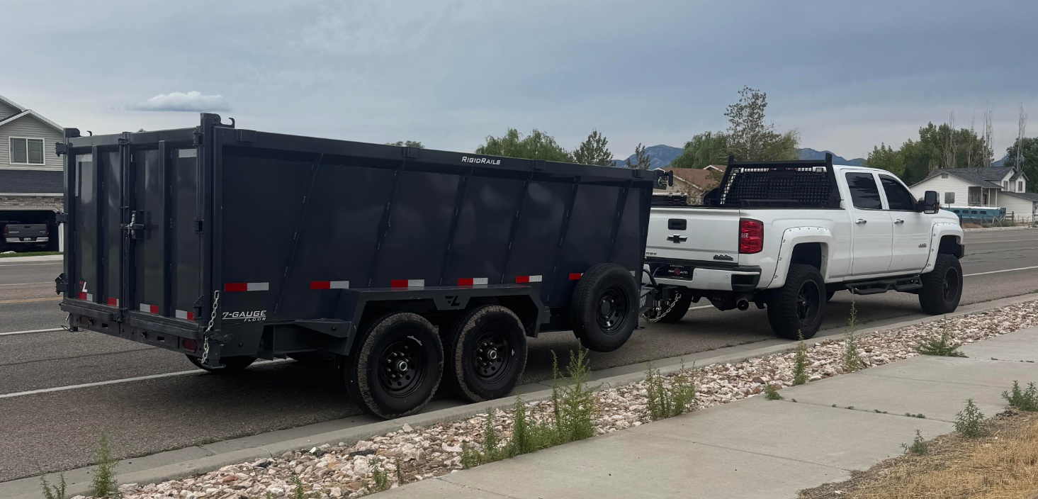 Salt Lake Valley Junk Removal truck and trailer