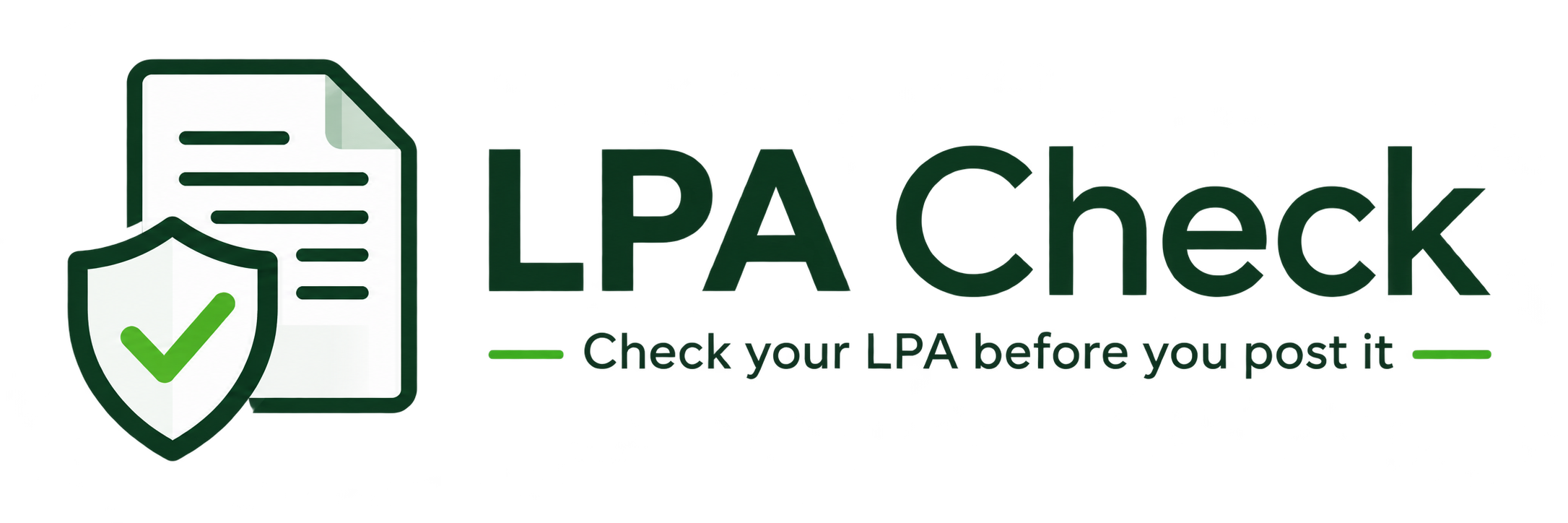 LPA Check — Check your LPA before you post it