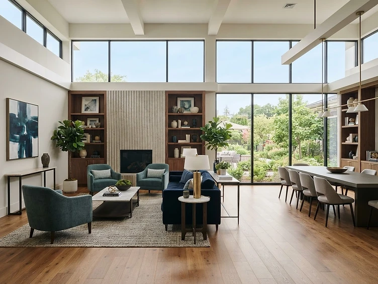 An upscale, modern senior living environment