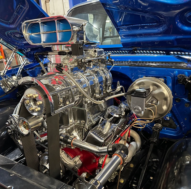 Supercharged engine at Moonglo Auto Repair