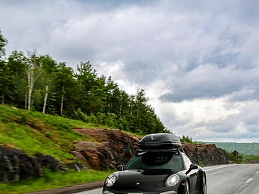 Porsche 911 on the road