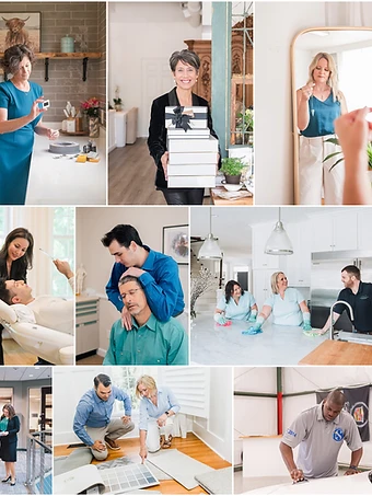 A collage of business owners photographed across KWP Branding sessions