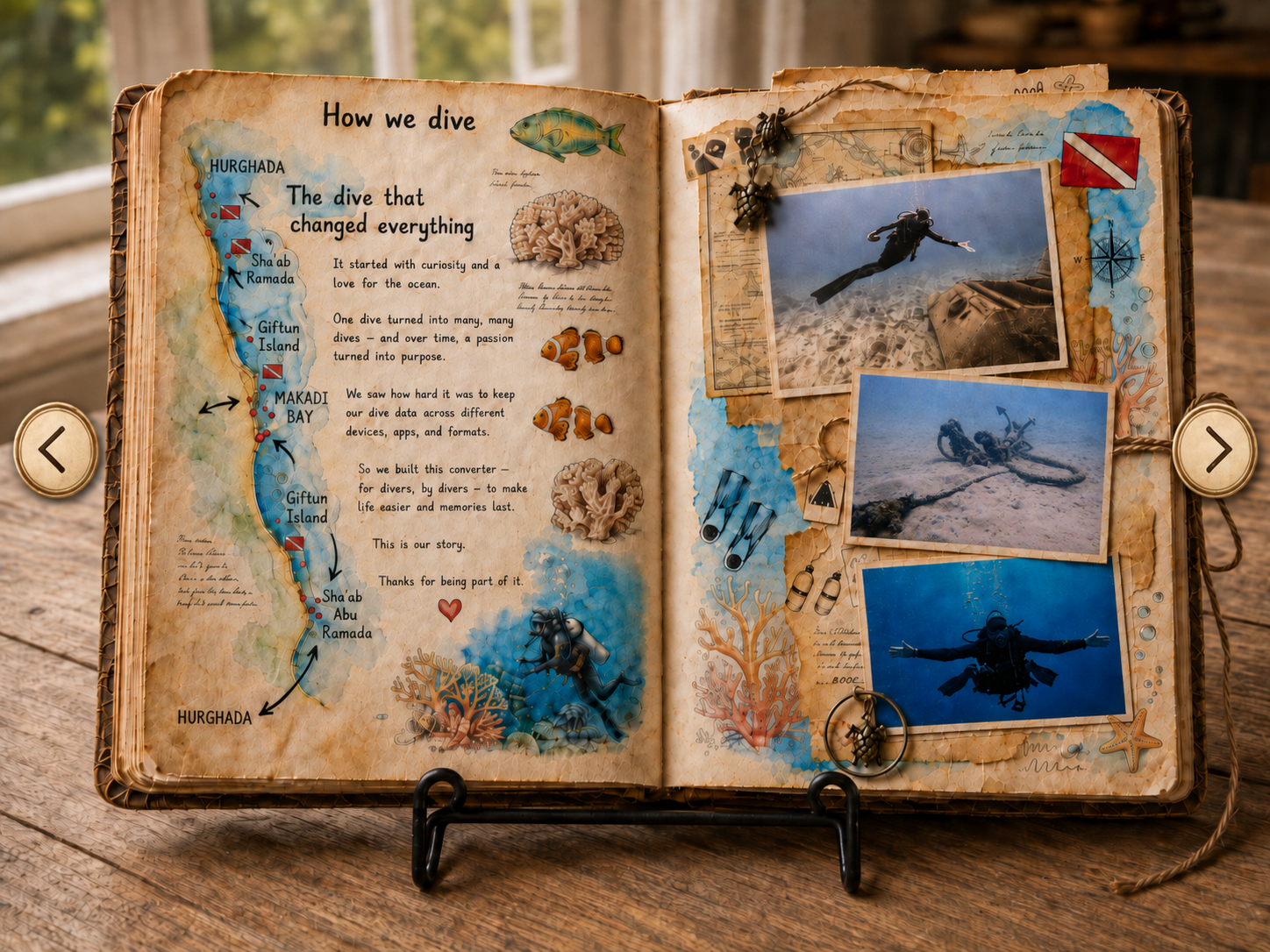 Page 1 of 4 — How we dive