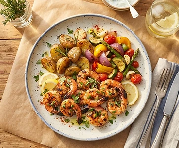 Greek Shrimp Dinner