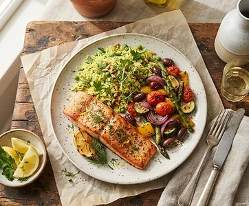 Greek Salmon Dinner
