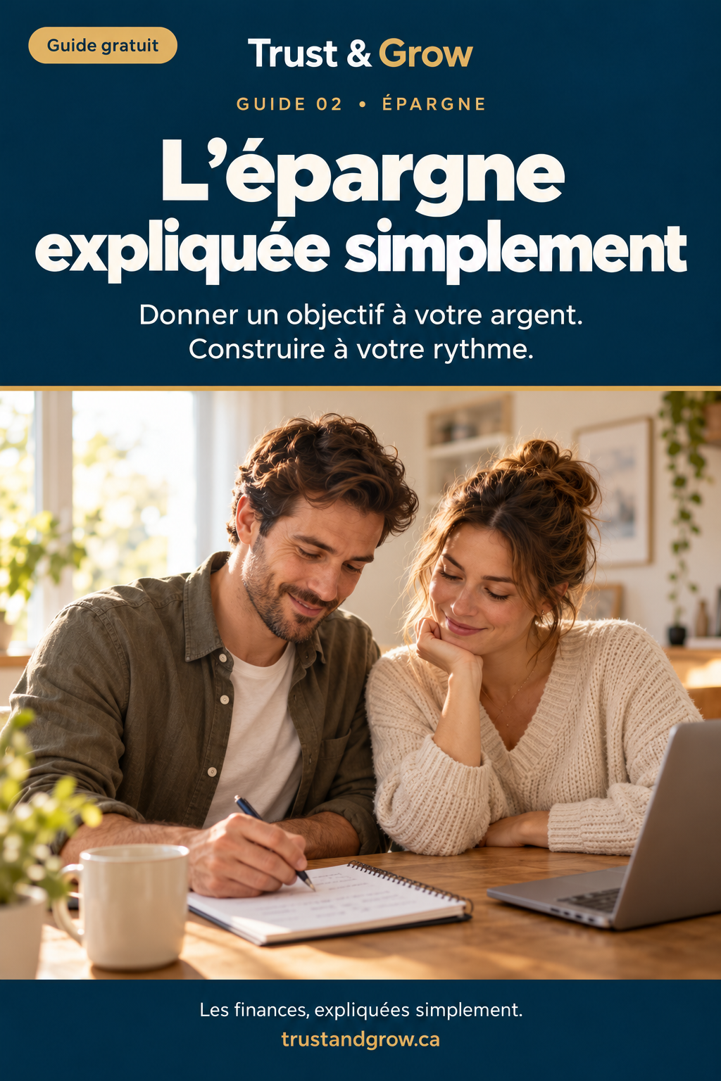 Couverture du guide « Mieux comprendre l'épargne et les placements » — Trust & Grow