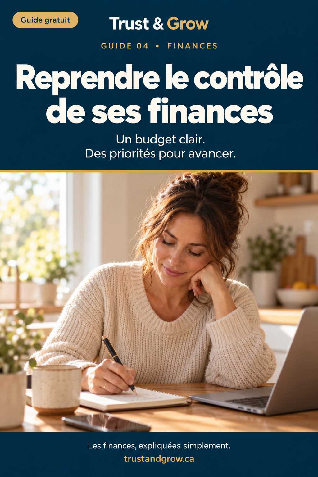 Couverture du guide « Reprendre le contrôle de ses finances » — Trust & Grow