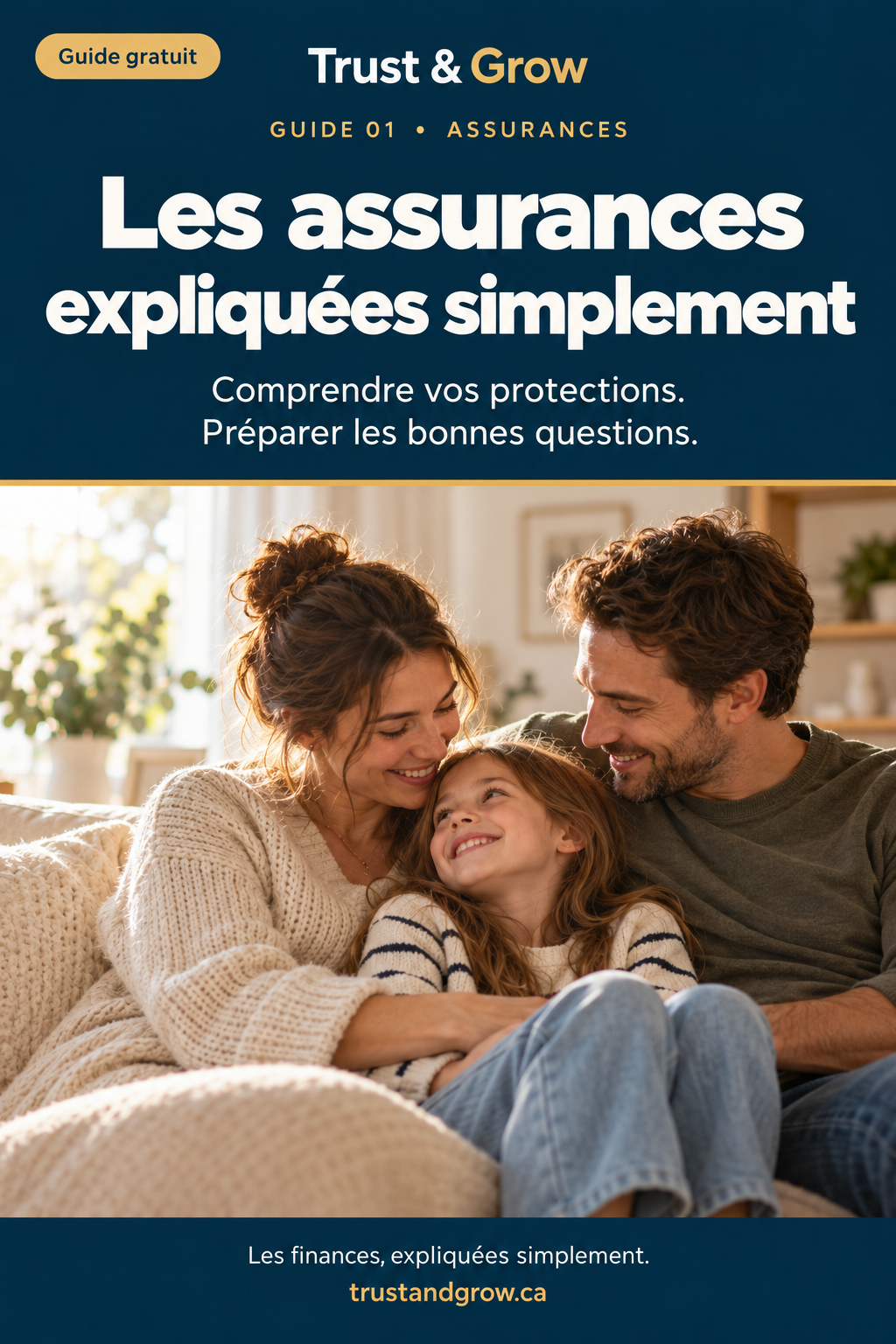 Couverture du guide « Protéger votre famille face aux imprévus » — Trust & Grow
