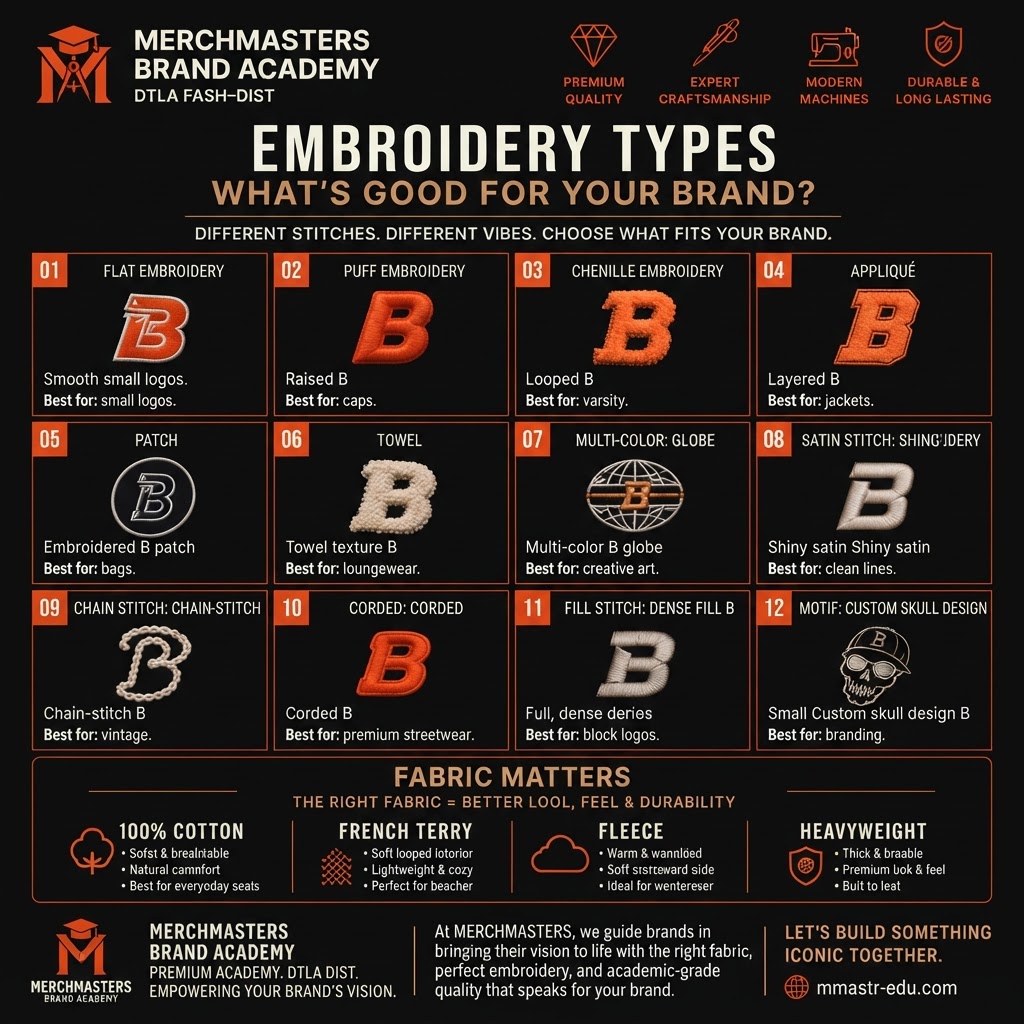 Embroidery Types: What's Good for Your Brand?