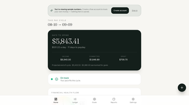 Personal Financial Manager template preview