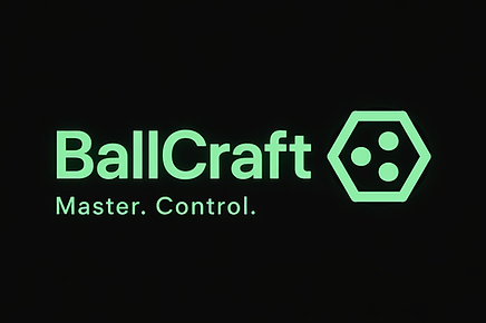 BallCraft wordmark with hexagon mark