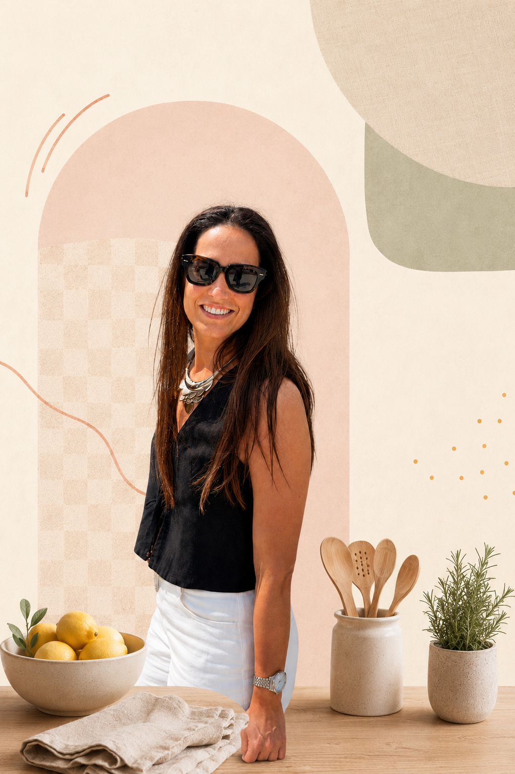 Retrato de Nuria junto al mar