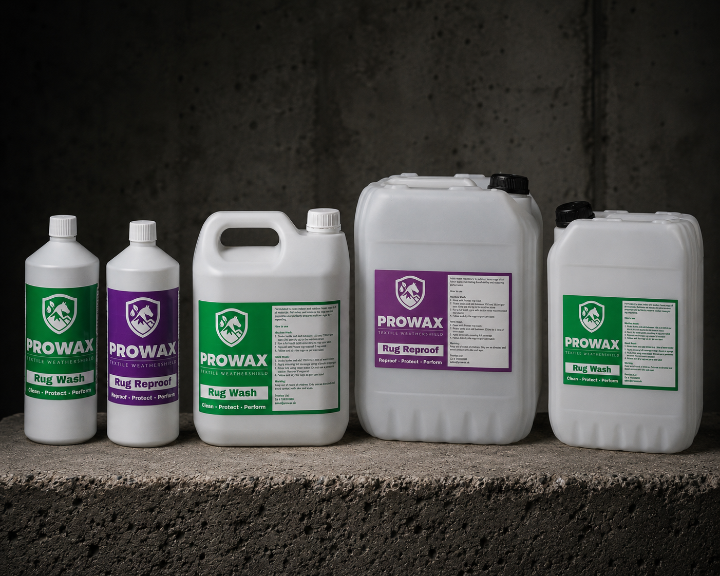 ProWax textile cleaning and proofing product range