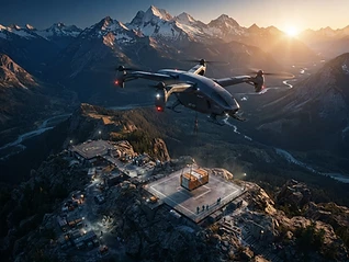 Solace aircraft on mission