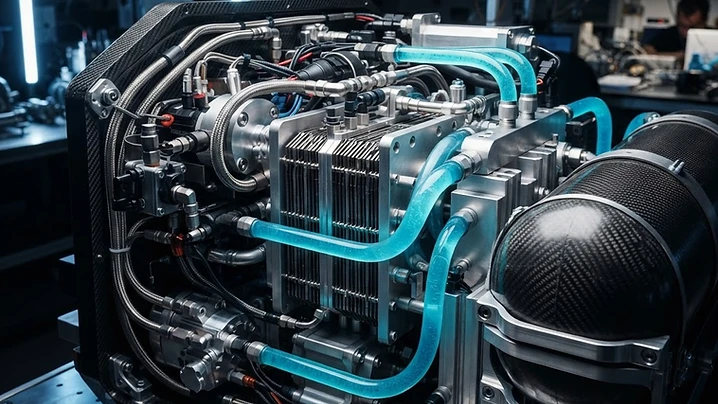 Hydrogen fuel cell powertrain