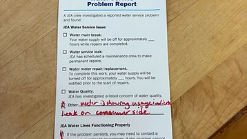 High Water Bill from JEA