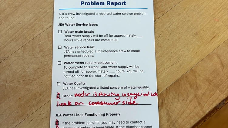 High Water Bill from JEA