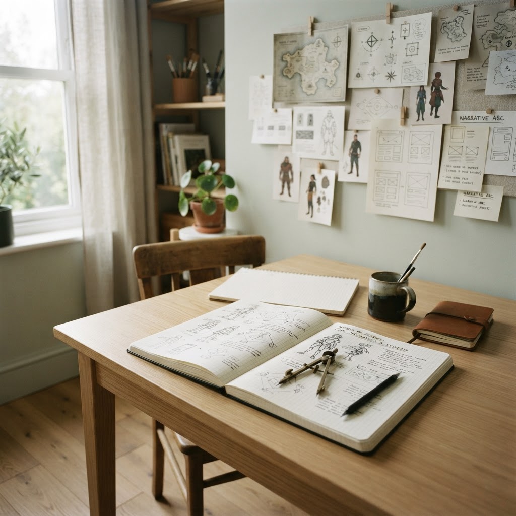Questbury Play atelier — creative studio workspace
