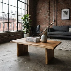 Driftwood coffee table landed. The waney edge is unreal in person.