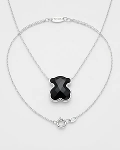 Collar Tous de Plata con Onix