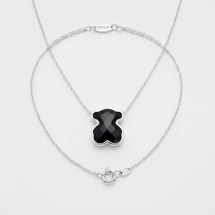 Collar Tous de Plata con Onix