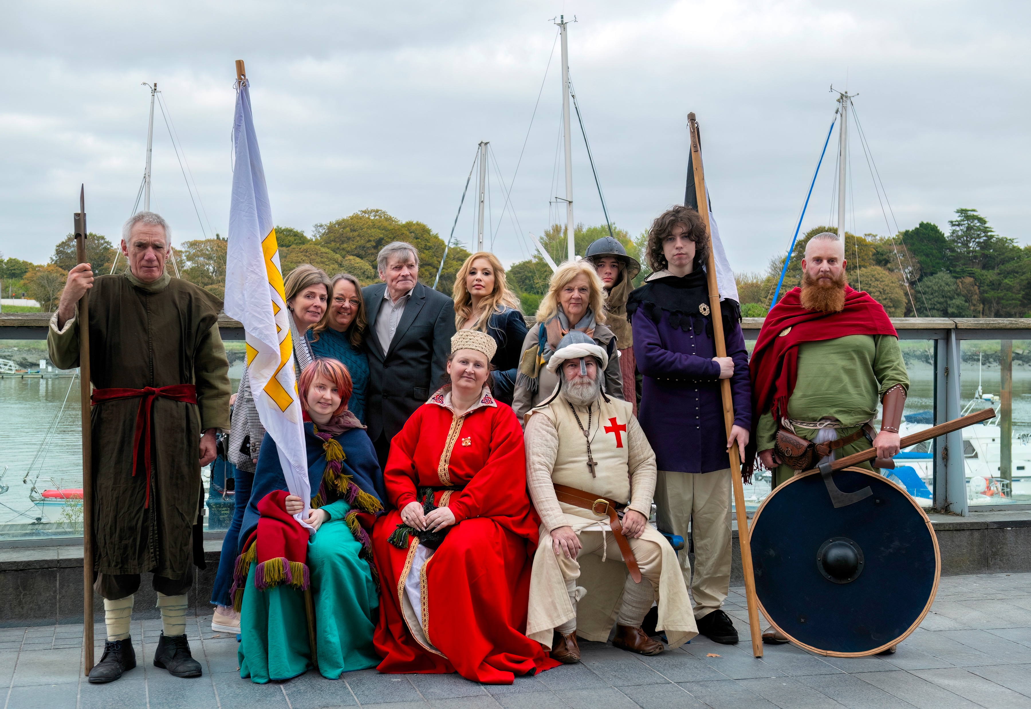 Supporters and participants together during Waterford Templar Historical Day on the Quay