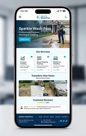 Cleaning & Detailing website demo