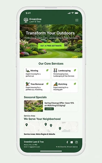 Lawn & Landscape website demo