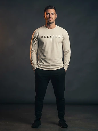 Blessed — Mens Long Sleeve Tee
