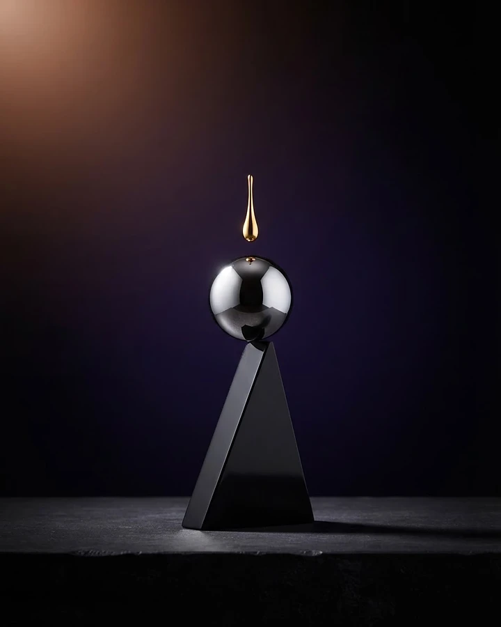 Abstract sculpture of balance and precision