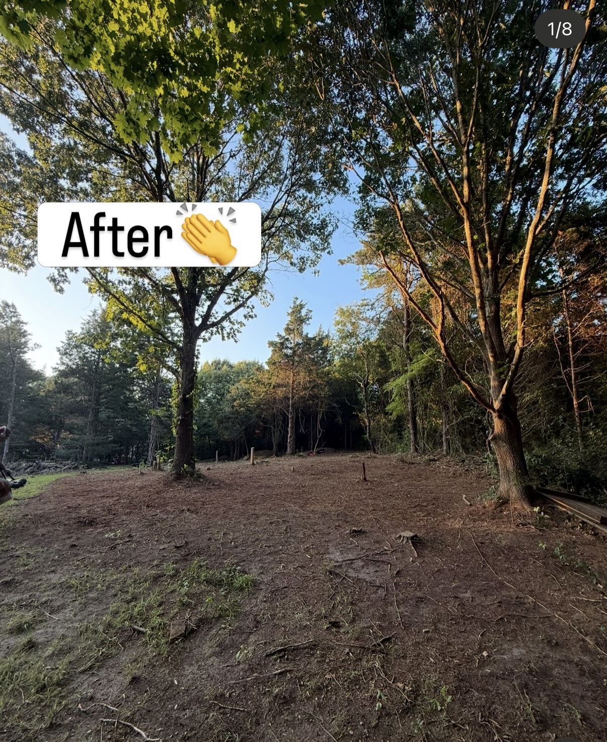 After large-scale property clearing — property cleanup results