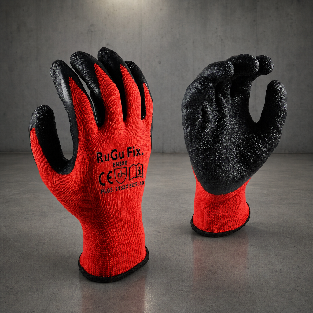 RuGu Fix Black Grip Schutzhandschuh – Paar Ansicht