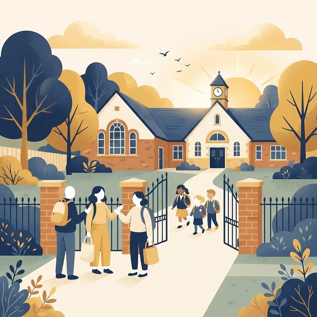 Families connecting around their children's activities