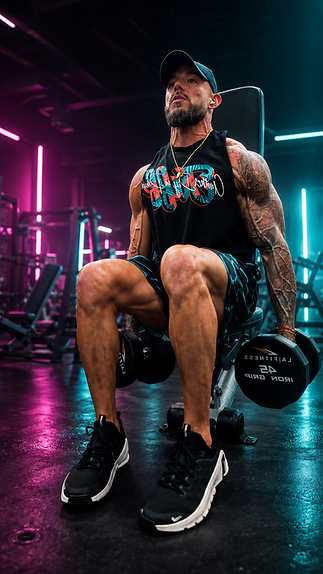 Coach Ale Uribe in a Miami performance gym