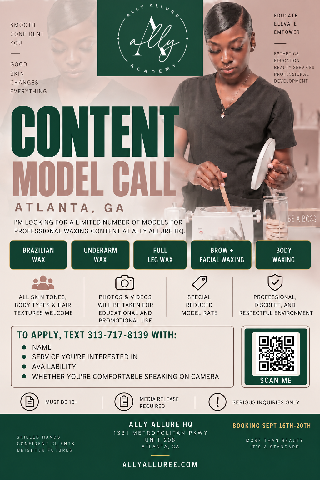 Content Model Call — Ally Allure Academy
