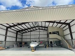 Commercial install — aircraft hangar